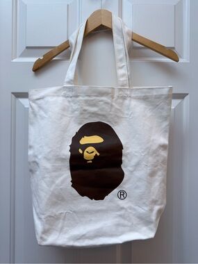 BAPE canvas tote bag